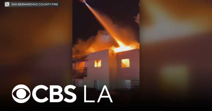 73 people displaced after fire burns through Rialto apartment complex