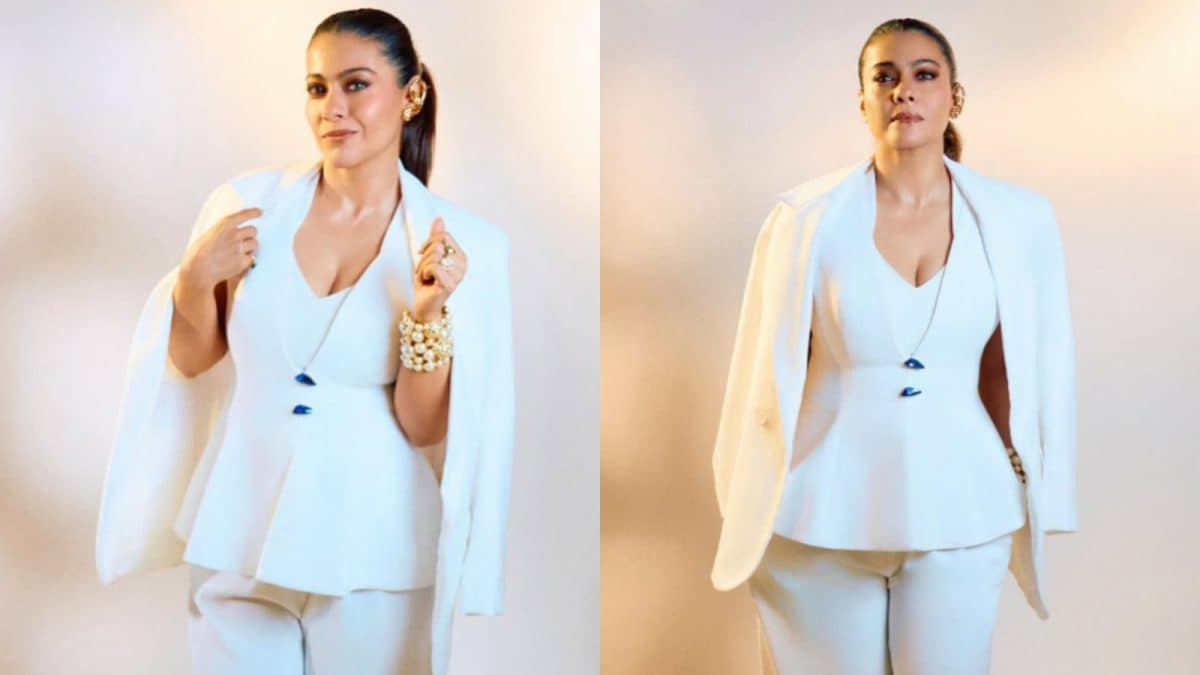 Kajol’s Latest Photos In Chic White Pantsuit Break The Internet, Fans React