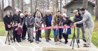 Dozens gather to celebrate new cabins at Pymatu…
