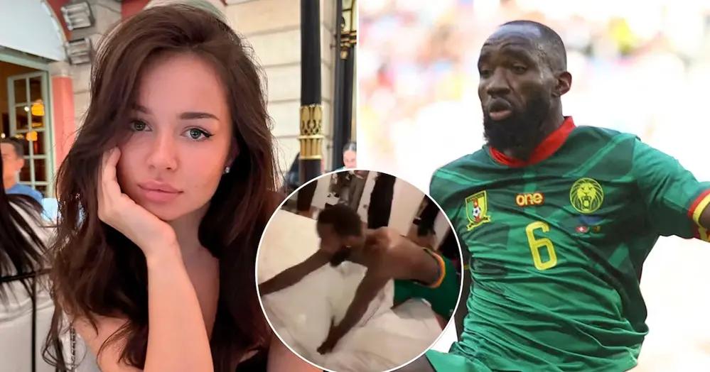 Jugador de la selección de Camerún fue sorprendido en una infidelidad y su pareja lo escrachó
