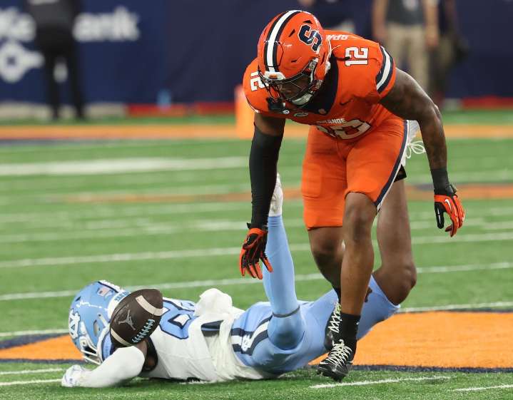 Syracuse football box score vs. North Carolina