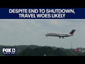 Flight delays continuing after government shutdown ends