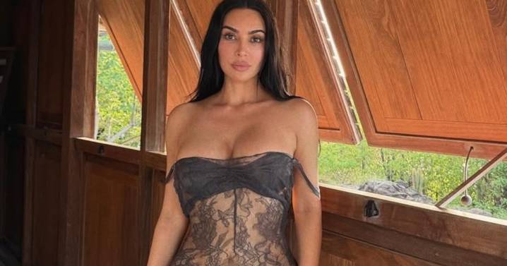 Kim Kardashian's Sheer Lace Dress Will Make Your Day