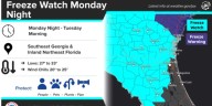 Freeze Watch in Effect for NCFL Through Tuesday Morning: Keep Animals Indoors, Protect Plants and Pipes