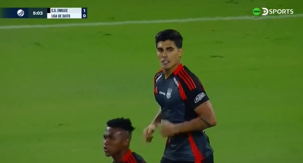 Gol de Alfonso Barco hoy con Emelec vs Liga de Quito en partido por Copa Ecuador