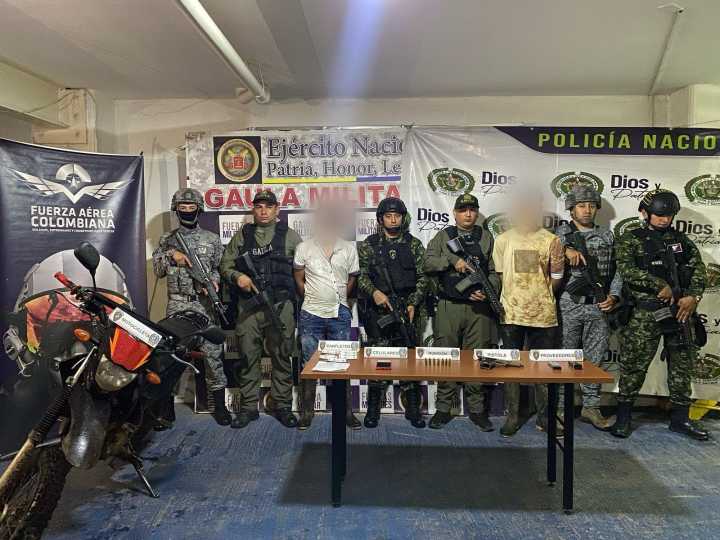 Capturan a dos presuntos integrantes del frente ‘Iván Merchán’ en el Meta