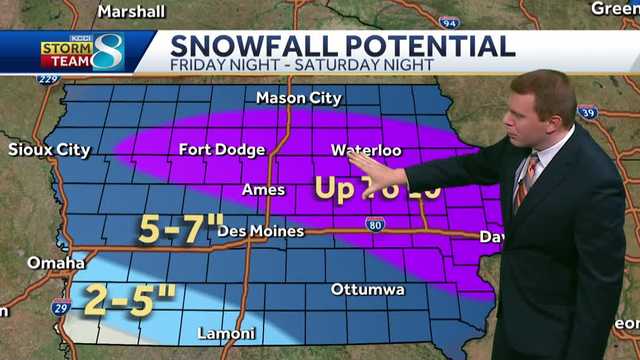 Des Moines weather: Winter storm watch Friday