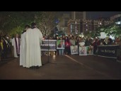 Community gather in downtown San Diego, calling for answers on condition of detainees