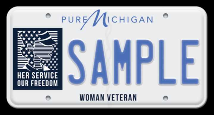 Michigan unveils new license plate honoring women veterans