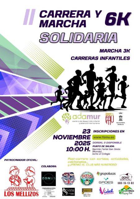 El domingo 23, cita solidaria de la mano de ADAMUR