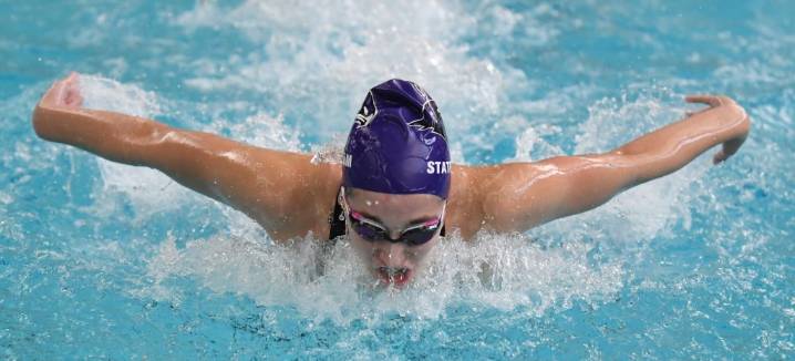 West Bloomfield’s Eichbrecht wraps career in record-breaking fashion at D1 swim and dive finals