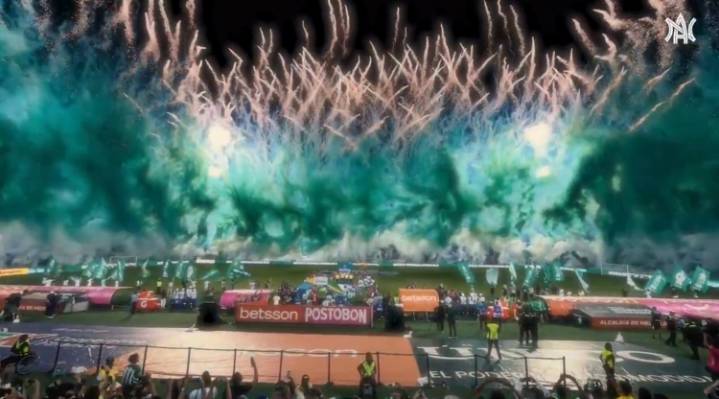 Épico recibimiento: La hinchada ‘Verdolaga’ en la semifinal de Copa BetPlay