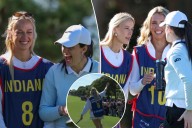 Sophie Cunningham hits awful pro-am tee shot, Caitlin Clark lets her hear it