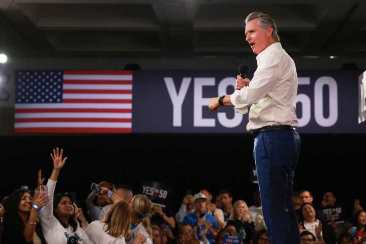 ‘The bear is poking back’: Newsom leverages voter anger at Trump