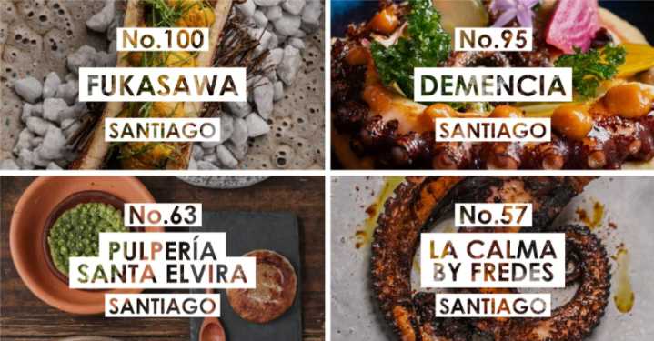 4 restaurantes chilenos destacan entre los 100 mejores de Latinoamérica, según prestigioso ranking