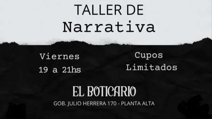 Este viernes comienza un Taller de Narrativa en El Boticario