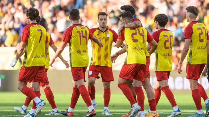 Catalunya - Palestina, en directo | Sigue el partido benéfico que se disputa en Barcelona, hoy