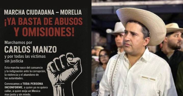 Convocan a marcha en El Caballito tras el asesinato de Carlos Manzo, presidente municipal de Uruapan