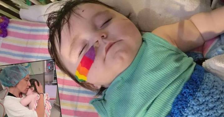 Jaxson's fight: Superhero baby battling spinal tumour