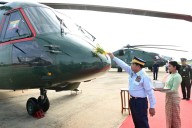 Myanmar military takes delivery of helicopters,  aircraft from Russia and China