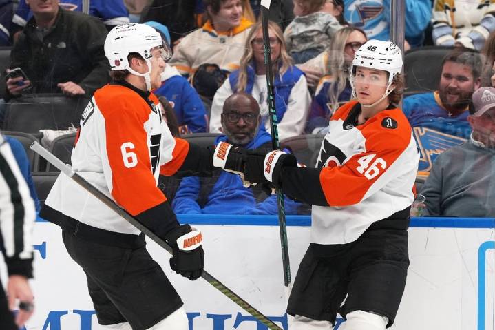 Sanheim scores in OT to rally Flyers past Blues 3