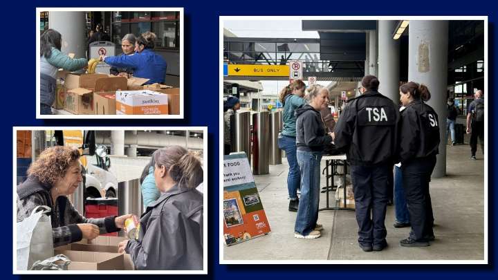 Seattle airport hosts food drives for federal workers