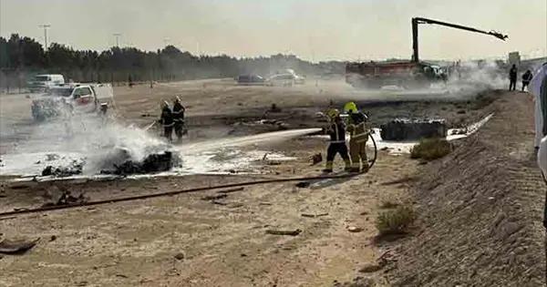 Avión se estrella en vuelo de exhibición en Dubái