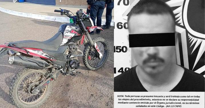 Motociclista protagoniza persecución y es detenido por policías municipales