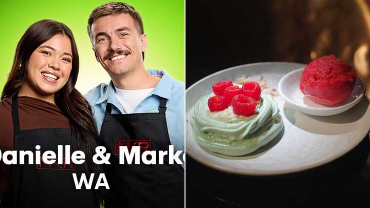 MKR Recipes Semi Final: Danielle and Marko’s Duck Egg Crème Caramel with Vanilla Tuile