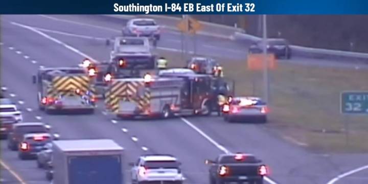 Multi-vehicle crash on I-84 west in Southington causes traffic delays