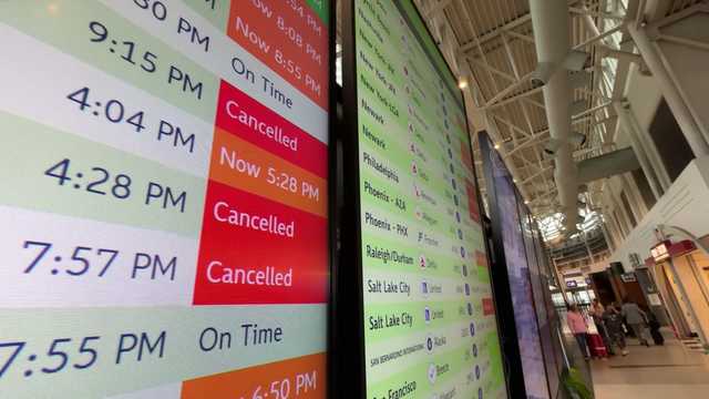 CVG sees flight cancelations and delays amid FAA scale back