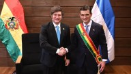Javier Milei participó de la asunción del nuevo presidente de Bolivia