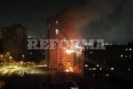 Deja ataque ruso a Kiev 11 heridos  y varios incendios