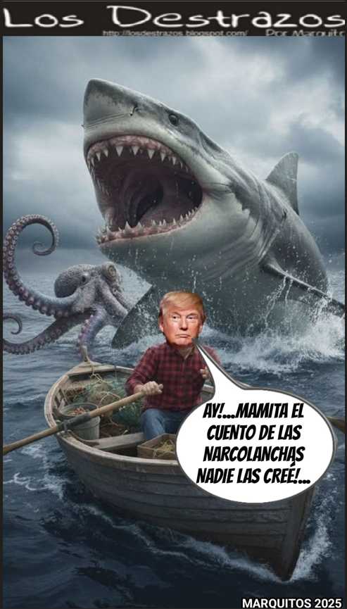 (Caricatura) Los Destrazos por Marquitos: Trump, Después que mató al tigre le tiene miedo al cuero