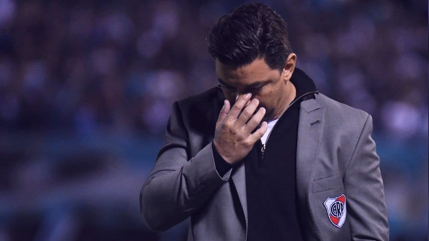 Marcelo Gallardo suspendió la conferencia de prensa y otra vez se fue sin hablar