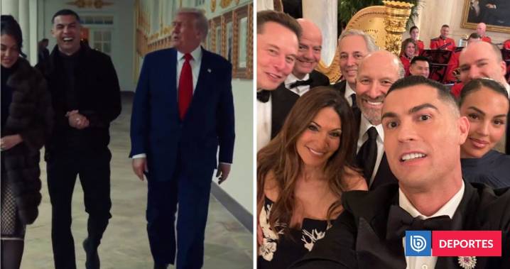 Cristiano Ronaldo cenó con Donald Trump en la Casa Blanca: se tomó selfie con Musk e Infantino