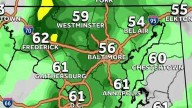 Weather: Sunny, seasonal afternoon before weekend rain in Maryland