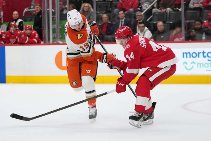 Red Wings’ rookie learning to adjust as game gets heavier, harder