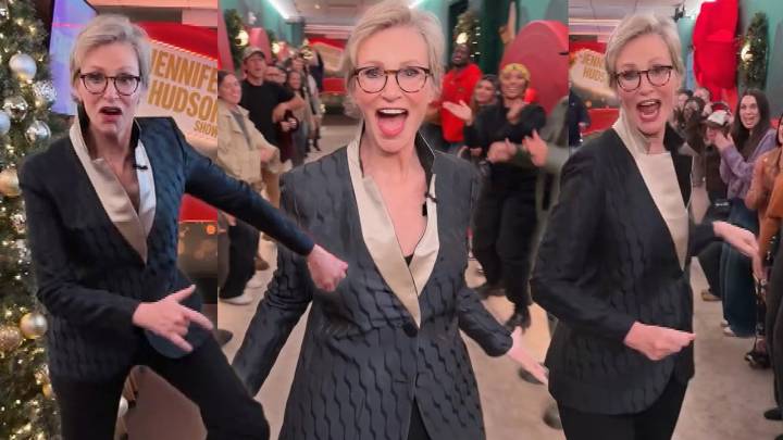 Jane Lynch's Jennifer Hudson Spirit Tunnel Moves Are a Must