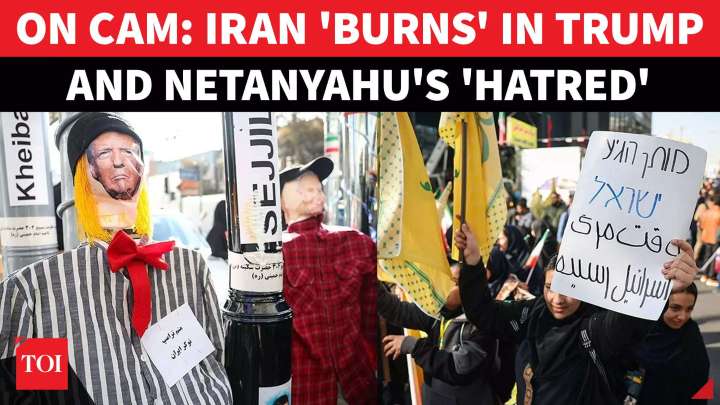 'DEATH TO US & ISRAEL': Iranians CHALLENGE Trump & Netanyahu; Burn Flags, Flaunt Missiles, Nukes