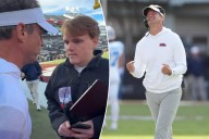 Lane Kiffin confronts reporter who called him a 'ho' after Ole Miss win in wild scene