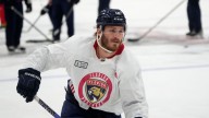 Panthers' Matthew Tkachuk skating again but return date still TBD