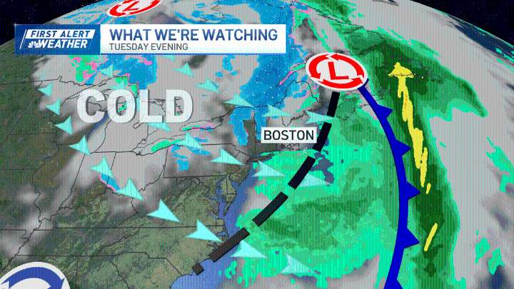 Weather today: Rain showers this afternoon