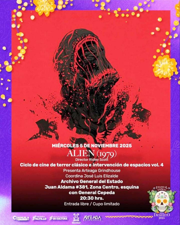 Festival Ánimas del Desierto 2025: Última proyección de cine de terror en Saltillo
