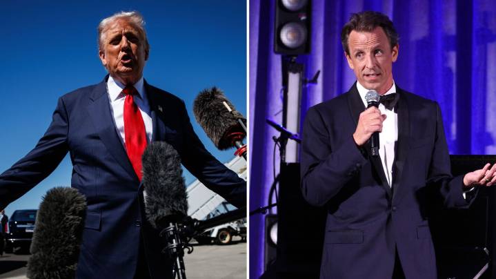 Donald Trump Calls Seth Meyers’ Criticism ‘Probably Illegal’