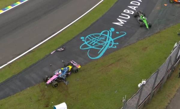 Colapinto chocó en la Sprint y tuvo un nuevo revés en Brasil