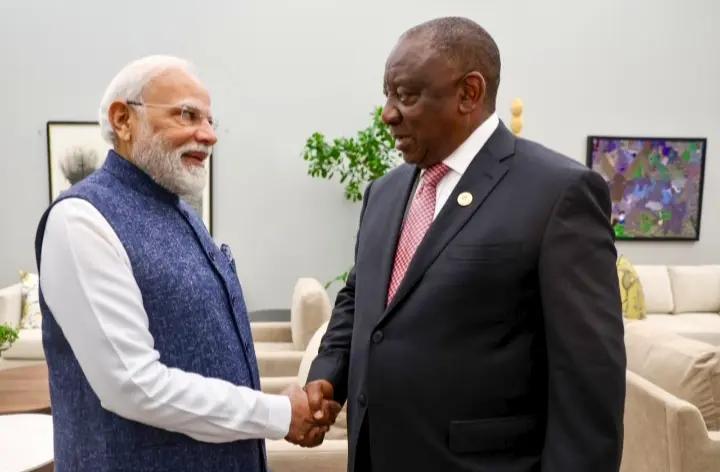 PM Modi Meets South African President; Cooperation In Trade, Investment And Skill Development Discussed