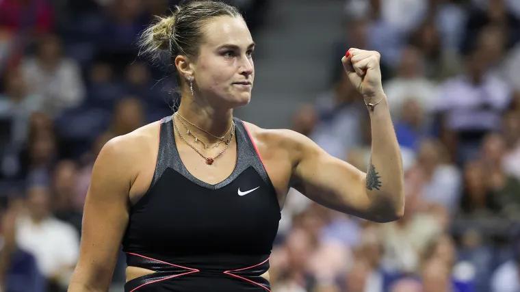 Tennis star Aryna Sabalenka drops itty-bitty bikini pics after WTA Finals heartbreak