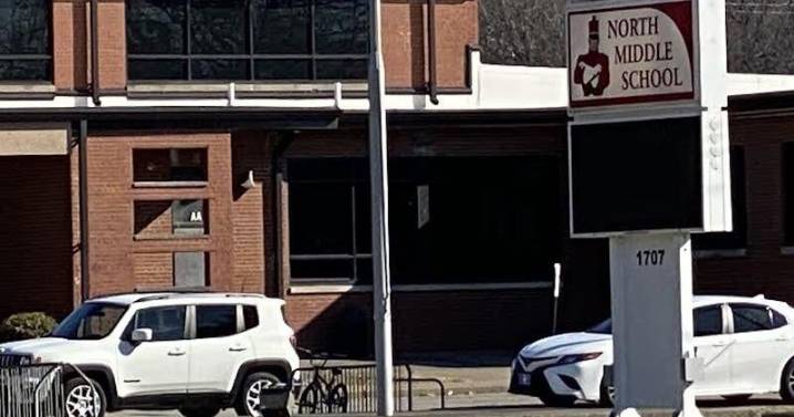 Airsoft BB gun confiscated from a student's backpack at Henderson North Middle School