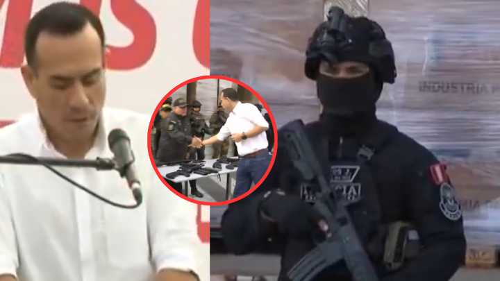 "Pasamos al contraataque": Presidente Jerí entregó armas y chalecos a la Policía